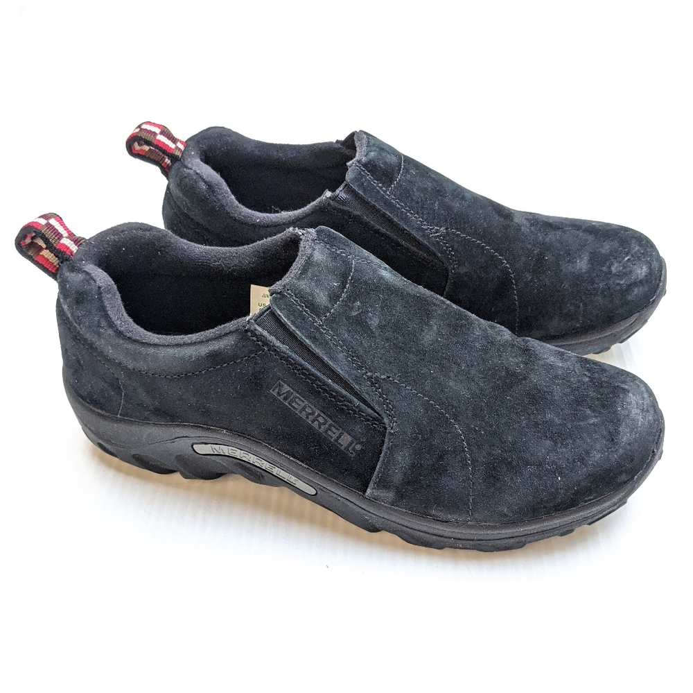 MERRELL Jungle Moc Black Suede Slip-on Sneakers